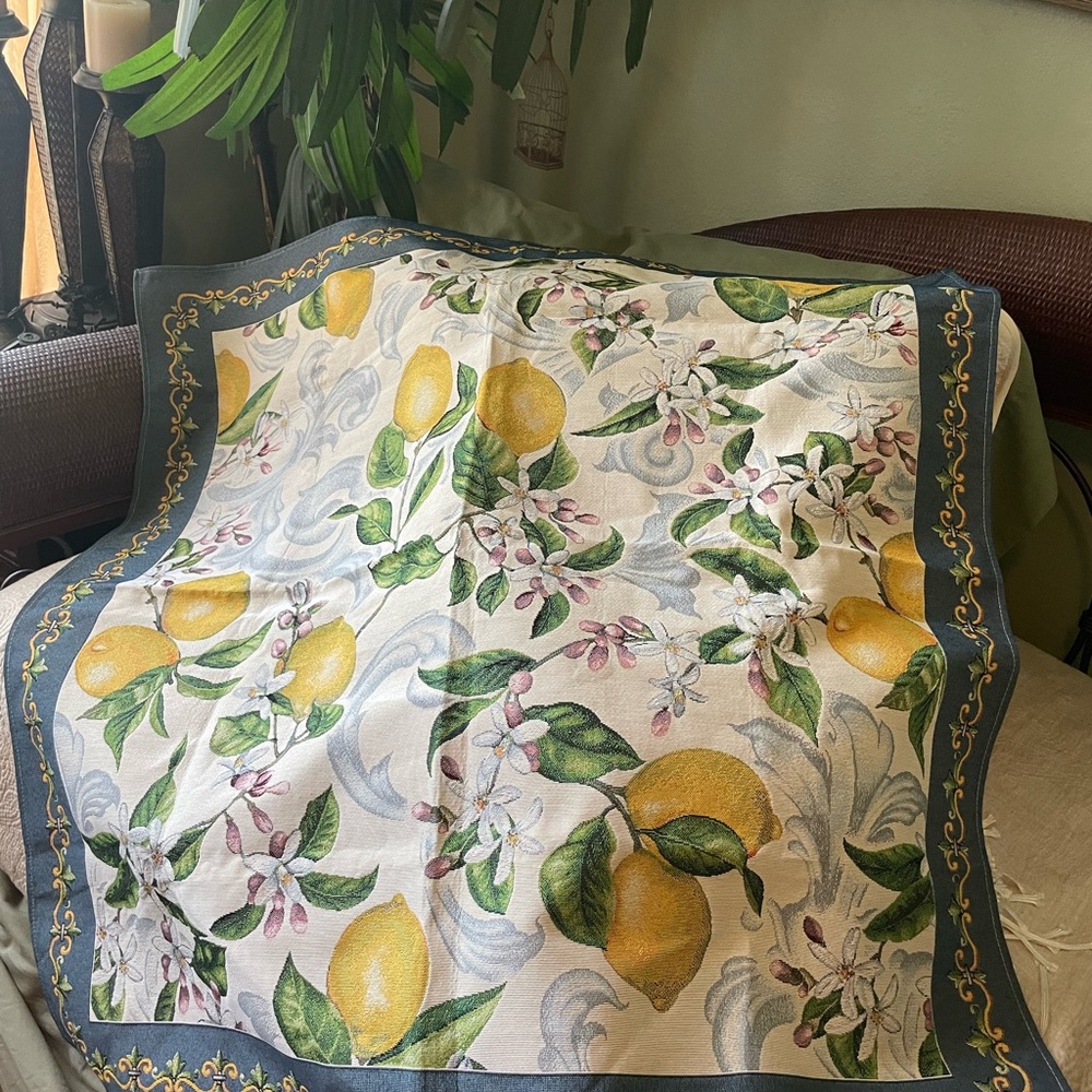 Lemon Floral Tapestry Wall Decor